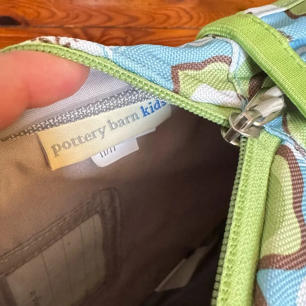 Pottery Barn Mini Backpack Floral Green & Blue Caraline